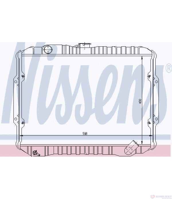 РАДИАТОР ВОДЕН MITSUBISHI L 200 (1986-) 2.6 4WD - NISSENS