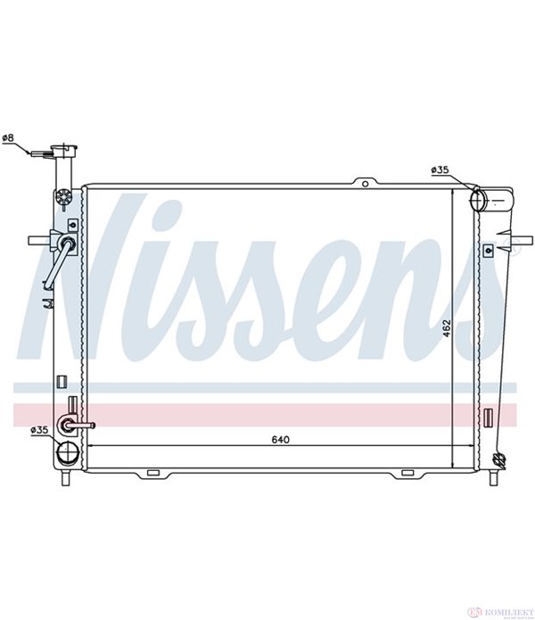 РАДИАТОР ВОДЕН HYUNDAI TUCSON (2004-) 2.7 - NISSENS