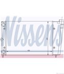 РАДИАТОР ВОДЕН VOLKSWAGEN POLO (1981-) 1.1 - NISSENS