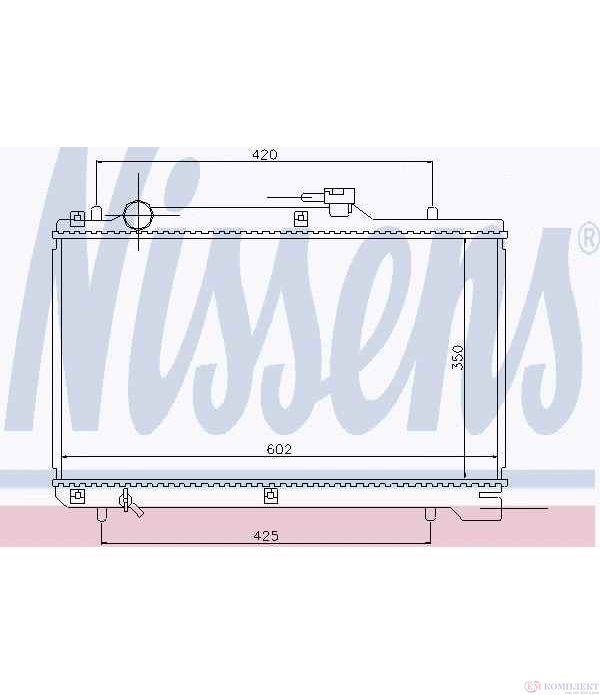 РАДИАТОР ВОДЕН SUZUKI BALENO (1995-) 1.8 GTX - NISSENS