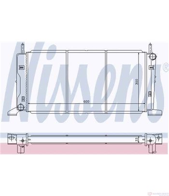 РАДИАТОР ВОДЕН FORD ORION II (1985-) 1.3 - NISSENS