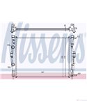 РАДИАТОР ВОДЕН RENAULT MEGANE II COUPECABRIO (2003-) 1.6 - NISSENS