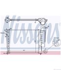 РАДИАТОР ВОДЕН CITROEN ZX BREAK (1993-) 1.4 i - NISSENS