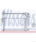 РАДИАТОР ВОДЕН CITROEN ZX BREAK (1993-) 1.4 i - NISSENS