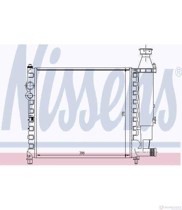 РАДИАТОР ВОДЕН PEUGEOT 309 II (1989-) 1.4 - NISSENS