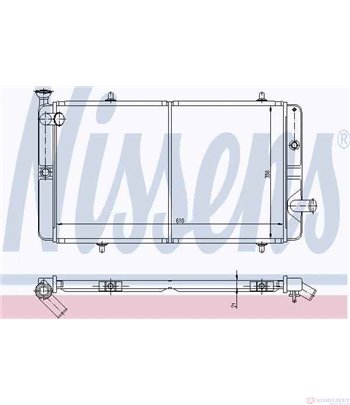 РАДИАТОР ВОДЕН PEUGEOT 309 II (1989-) 1.4 - NISSENS