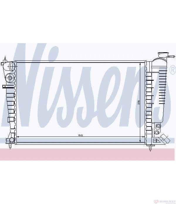 РАДИАТОР ВОДЕН CITROEN ZX (1991-) 1.4 - NISSENS
