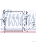 РАДИАТОР ВОДЕН CITROEN ZX (1991-) 1.4 - NISSENS