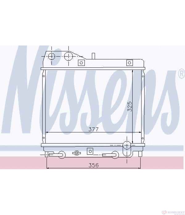 РАДИАТОР ВОДЕН HONDA JAZZ II (2002-) 1.2 - NISSENS
