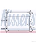 РАДИАТОР ВОДЕН FORD ESCORT VI COMBI (1992-) 1.6 i 16V - NISSENS