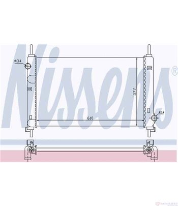 РАДИАТОР ВОДЕН FORD MONDEO II COMBI (1996-) 1.6 i - NISSENS