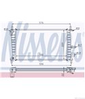 РАДИАТОР ВОДЕН FORD FIESTA IV (1995-) 1.6 16V Sport - NISSENS