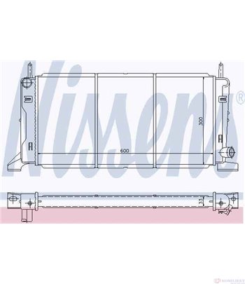 РАДИАТОР ВОДЕН FORD ESCORT IV COMBI (1985-) 1.6 i - NISSENS