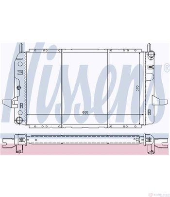РАДИАТОР ВОДЕН FORD SIERRA COMBI (1987-) 1.6 i - NISSENS