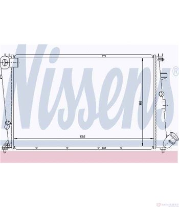 РАДИАТОР ВОДЕН CITROEN XANTIA (1993-) 1.8 i 16V - NISSENS