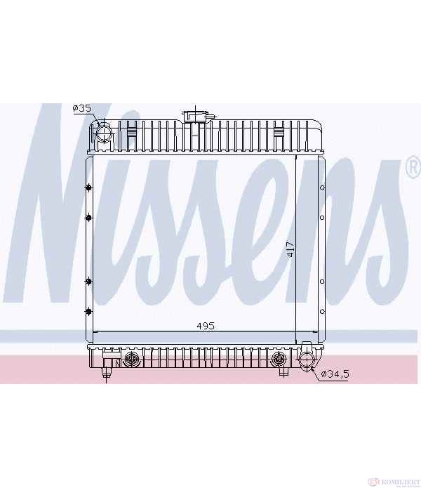 РАДИАТОР ВОДЕН MERCEDES W123 COMBI S123 (1977-) 230 TE - NISSENS