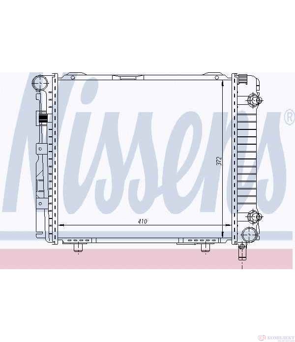 РАДИАТОР ВОДЕН MERCEDES 190 W201 (1982-) E 2.3 - NISSENS