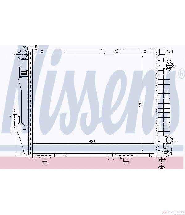 РАДИАТОР ВОДЕН MERCEDES W124 COMBI S124 (1985-) 260 TE FGST. - NISSENS