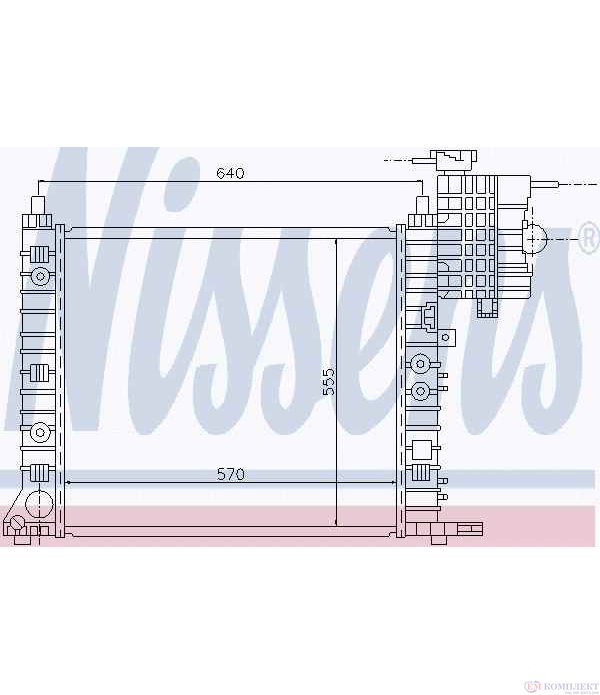 РАДИАТОР ВОДЕН MERCEDES VITO W638 (1996-) 113 2.0 - NISSENS