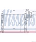 РАДИАТОР ВОДЕН MERCEDES V CLASS 6382 (1996-) V 200 - NISSENS