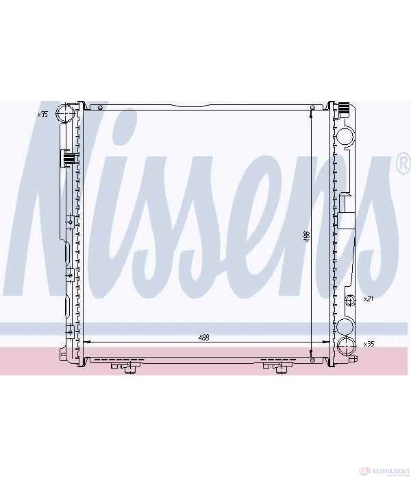 РАДИАТОР ВОДЕН MERCEDES E CLASS COMBI S124 (1993-) E 220 T - NISSENS