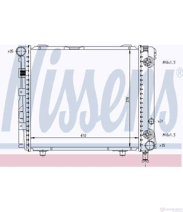 РАДИАТОР ВОДЕН MERCEDES E CLASS COMBI S124 (1993-) E 220 T - NISSENS