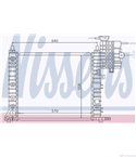 РАДИАТОР ВОДЕН MERCEDES V CLASS 6382 (1996-) V 230 - NISSENS