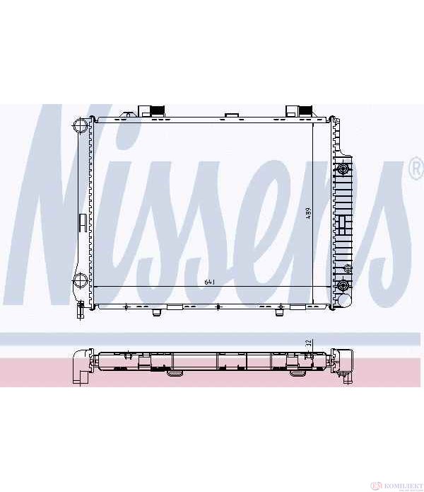 РАДИАТОР ВОДЕН MERCEDES E CLASS COMBI S210 (1996-) E 320 T - NISSENS