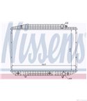 РАДИАТОР ВОДЕН MERCEDES S CLASS W126 (1979-) 560 SE,SEL - NISSENS