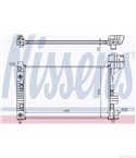 РАДИАТОР ВОДЕН MERCEDES A CLASS W168 (1997-) A 190 - NISSENS