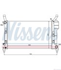 РАДИАТОР ВОДЕН MERCEDES B CLASS W245 (2005-) B 150 - NISSENS