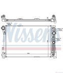 РАДИАТОР ВОДЕН MERCEDES C CLASS W204 (2007-) C 280 4-matic - NISSENS