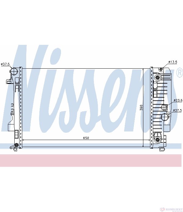 РАДИАТОР ВОДЕН MERCEDES VITO W639 (2003-) 126 - NISSENS