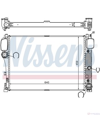 РАДИАТОР ВОДЕН MERCEDES S CLASS COUPE C216 (2006-) CL 600 - NISSENS