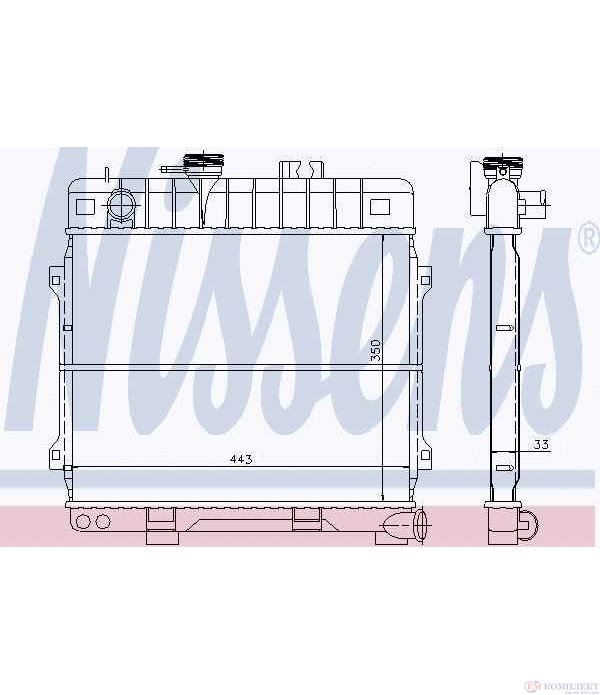 РАДИАТОР ВОДЕН BMW 3 SERIES E30 (1982-) 316 - NISSENS