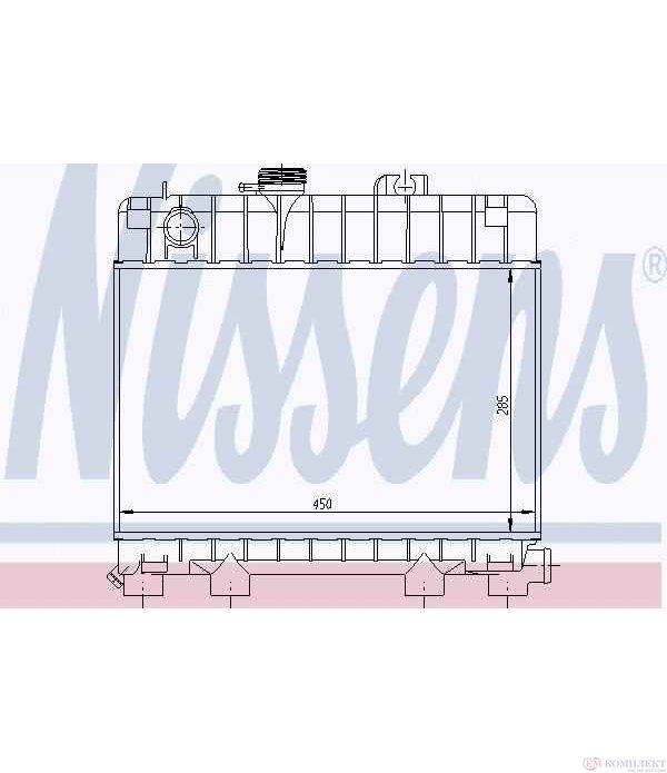 РАДИАТОР ВОДЕН BMW 5 SERIES E28 (1980-) 518 i - NISSENS