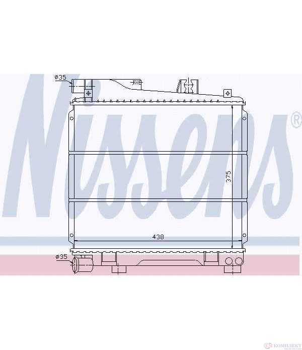 РАДИАТОР ВОДЕН BMW 3 SERIES E30 CABRIOLET (1985-) 325 i - NISSENS