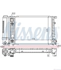 РАДИАТОР ВОДЕН BMW 5 SERIES E34 TOURING (1991-) 520 i - NISSENS