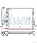РАДИАТОР ВОДЕН BMW 5 SERIES E34 TOURING (1991-) 525 i - NISSENS