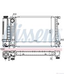 РАДИАТОР ВОДЕН BMW 5 SERIES E34 TOURING (1991-) 525 i - NISSENS
