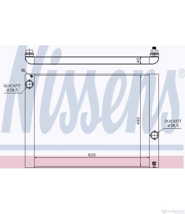 РАДИАТОР ВОДЕН BMW 5 SERIES E61 TOURING (2004-) 545i - NISSENS