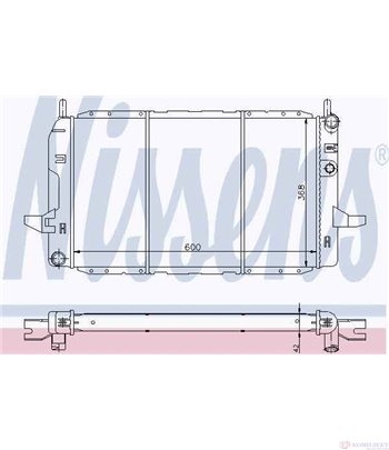 РАДИАТОР ВОДЕН FORD SIERRA COMBI (1987-) 2.0 i DOHC - NISSENS