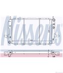 РАДИАТОР ВОДЕН FORD SIERRA (1987-) 2.0 i DOHC - NISSENS