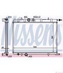 РАДИАТОР ВОДЕН PEUGEOT PARTNER COMBISPACE (1996-) 1.6 16V - NISSENS