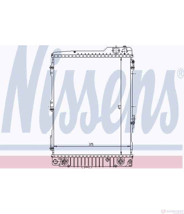 РАДИАТОР ВОДЕН AUDI 80 (1991-) 2.3 E - NISSENS