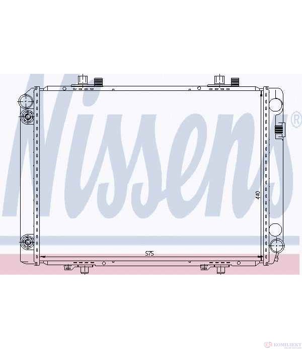 РАДИАТОР ВОДЕН MERCEDES 190 W201 (1982-) 2.5 TD - NISSENS