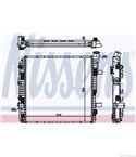 РАДИАТОР ВОДЕН MERCEDES VARIO (1996-) 815 DA, 816 DA 4x4 - NISSENS