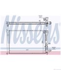 РАДИАТОР ВОДЕН PEUGEOT 406 (1995-) 2.1 TD 12V - NISSENS