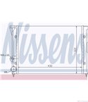 РАДИАТОР ВОДЕН VOLKSWAGEN CORRADO (1987-) 1.8 G60 - NISSENS