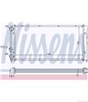 РАДИАТОР ВОДЕН VOLKSWAGEN PASSAT (1988-) 1.8 G60 Syncro - NISSENS